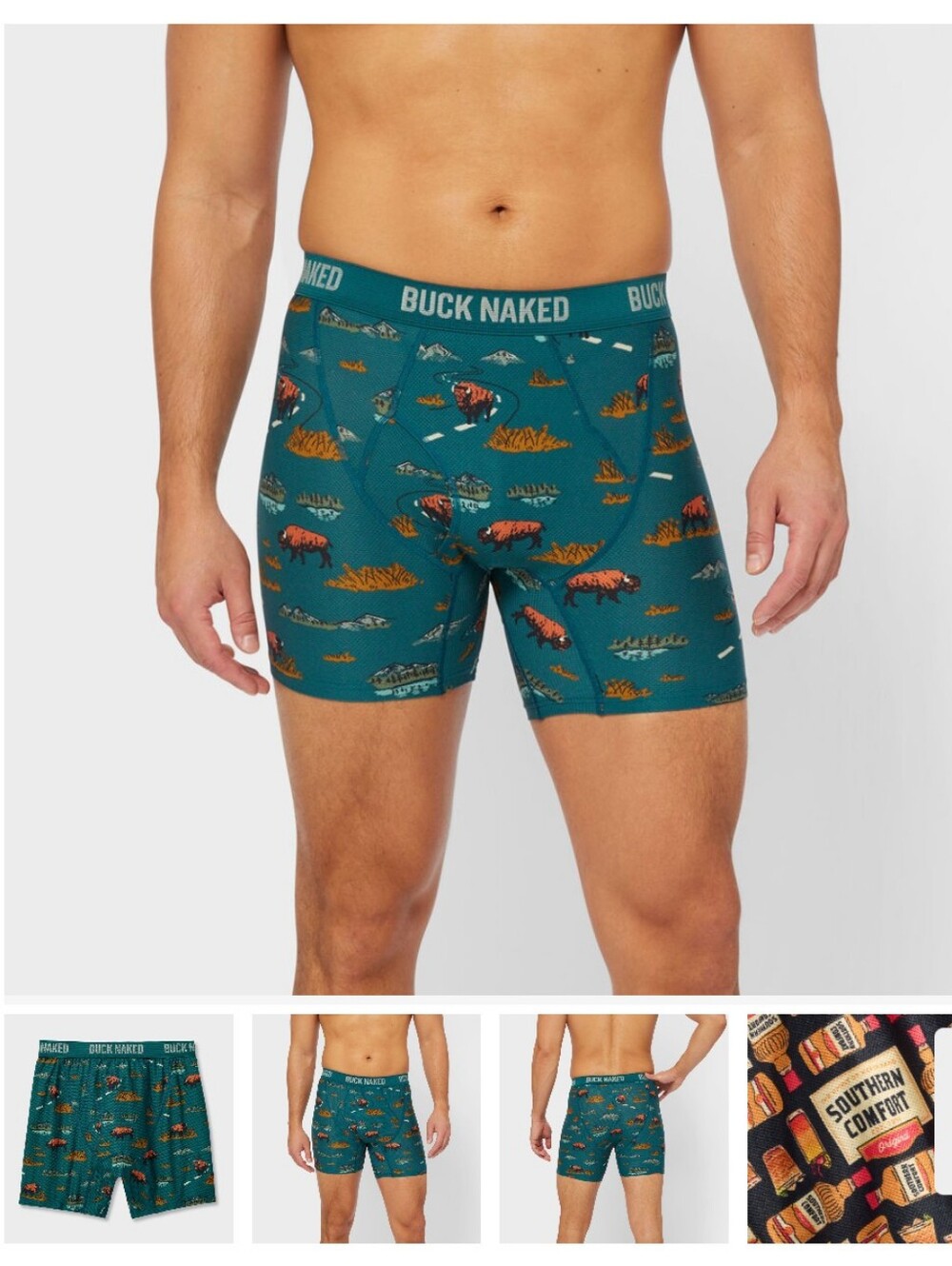 Duluth Trading Co Buck Naked Pattern Boxer Briefs- L - Picture 2 of 3